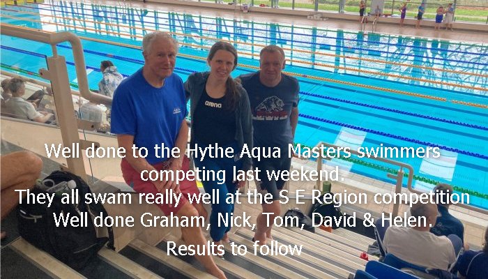 Well done to the Hythe Aqua Masters swimmers competing last weekend